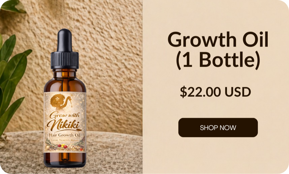 Grow with Nikiki - Tripple Infused Hair Growth Oil (50ml)